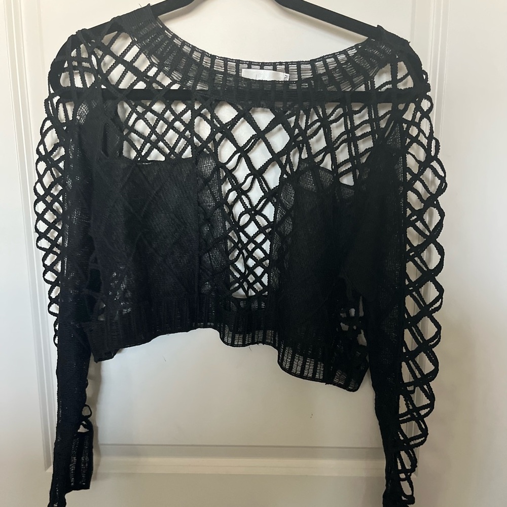 lola x LF black cutout long sleeve